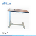 AG-OBT005 bedside with height adjustable hospital over bed table